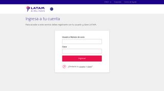 
                            1. Login - LATAM Airlines