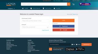 
                            5. Login - Lazada Philippines