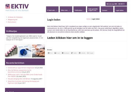 
                            13. Login leden | Ektiv VvE beheer