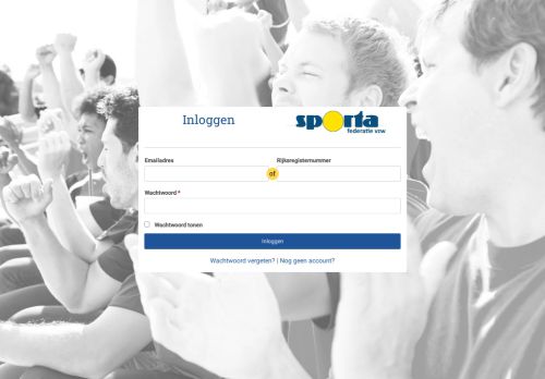 
                            3. Login ledenadministratie Sporta - Sporta Mijn Beheer - Sporta-federatie