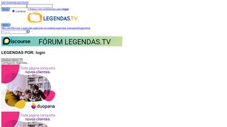 
                            2. Login - Legendas TV