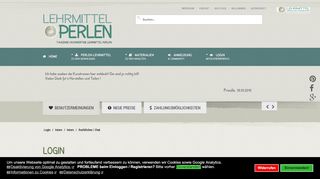 
                            1. Login - Lehrmittel Perlen | Materialien für die Grundschule und Lehrer ...