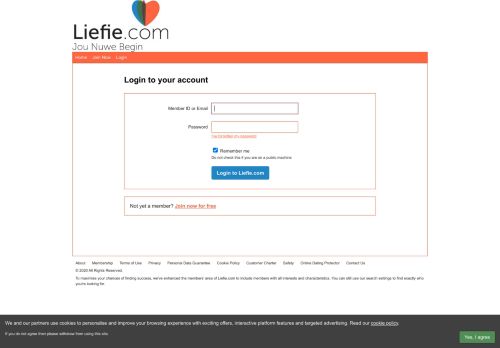 
                            10. Login - Liefie.com