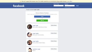 
                            6. Login Light Profiles | Facebook