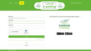 
                            2. Login - Limerick e-Parking - ParkMagic