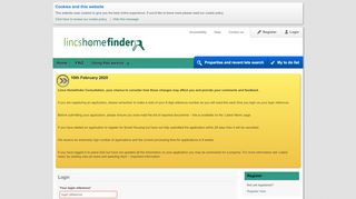 
                            6. Login - Lincshomefinder