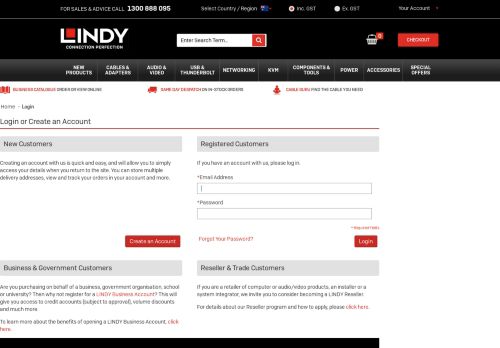 
                            12. Login - LINDY Australia