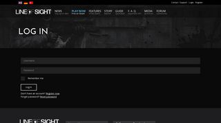 
                            1. Login - Line of Sight: Military Multiplayer FPS Game