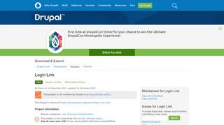 
                            1. Login Link | Drupal.org