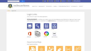 
                            7. Login Links | The English School - A Second Century of Excellence