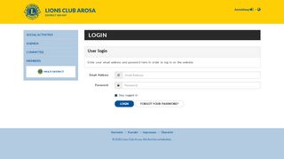 
                            8. Login [Lions Club Arosa]