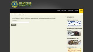 
                            12. Login - Lions club Dongevallei