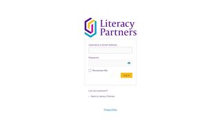 
                            8. Login - Literacy PartnersLiteracy Partners