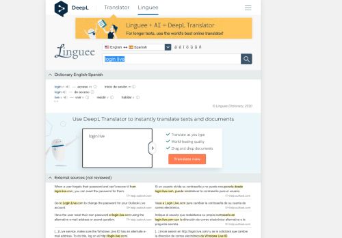 
                            10. login live - Spanish translation – Linguee