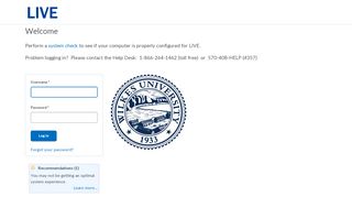 
                            6. Login - L.I.V.E. - Wilkes University