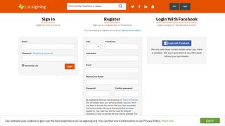 
                            5. Login | Localgiving