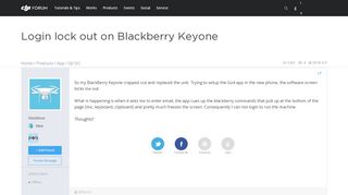 
                            10. Login lock out on Blackberry Keyone | DJI FORUM