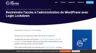
                            6. Login Lockdown : Un plugin pour sécuriser son site WordPress