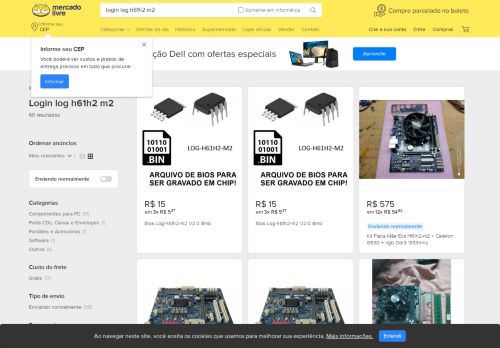 
                            2. Login Log H61h2 M2 - Informática no Mercado Livre Brasil