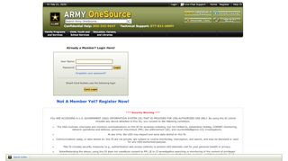 
                            2. Login: Login - Army OneSource