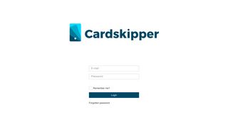 
                            4. Login: Login Cardskipper Administrator