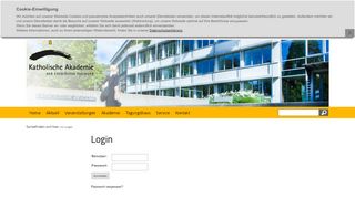 
                            12. Login Login - Katholische Akademie Freiburg
