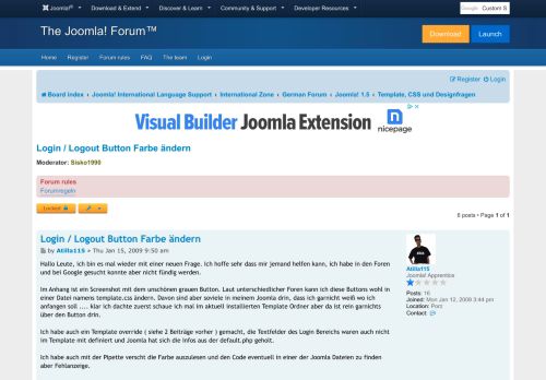 
                            1. Login / Logout Button Farbe ändern - Joomla! Forum - community ...