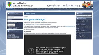 
                            7. Login / Logout - ksliebfrauen.de