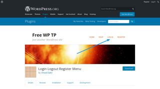 
                            4. Login Logout Register Menu | WordPress.org