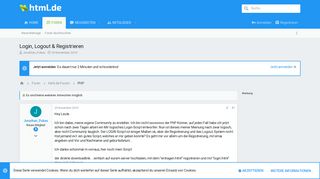 
                            7. Login, Logout & Registrieren | html.de - HTML für Anfänger und ...