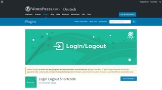 
                            1. Login Logout Shortcode | WordPress.org