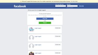 
                            1. Login Logout Trang cá nhân | Facebook