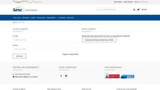 
                            1. Login - Loja Online Sesc - Loja Sesc - Sesc-SC