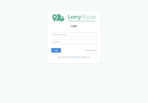
                            13. Login - London Lorry Control Route Approver