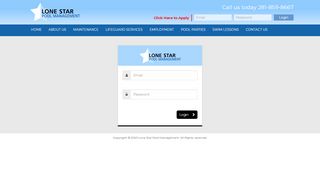 
                            10. Login – Lone Star Pool Management