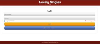 
                            7. Login - lovely-singles.com