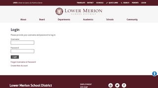 
                            13. Login - Lower Merion School District