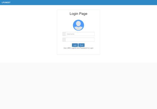 
                            2. Login - LPUNEST