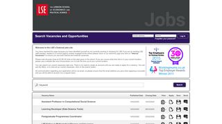 
                            13. Login - LSE Jobs page