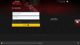 
                            9. Login - Lucky Red Casino