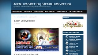 
                            2. Login Luckybet168 | AGEN LUCKYBET168 | DAFTAR LUCKYBET168