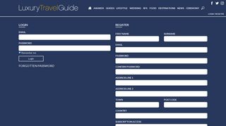 
                            7. Login - Luxury Travel Guide Awards