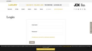 
                            2. Login - Luxury | Wed, May 29 – Mon, June 3, 2019 - Luxury by JCK