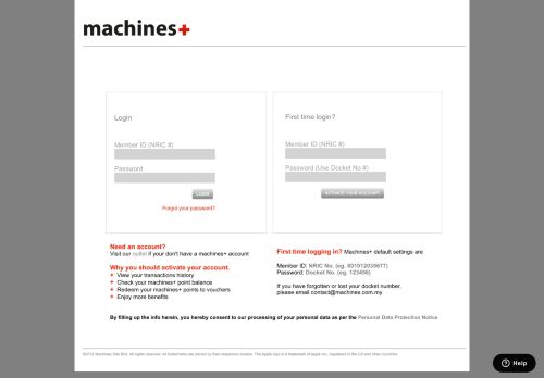 
                            7. Login - machines+! Your Membership Portal