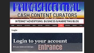 
                            12. Login – Madcashcentral Advertising Pages Exchange