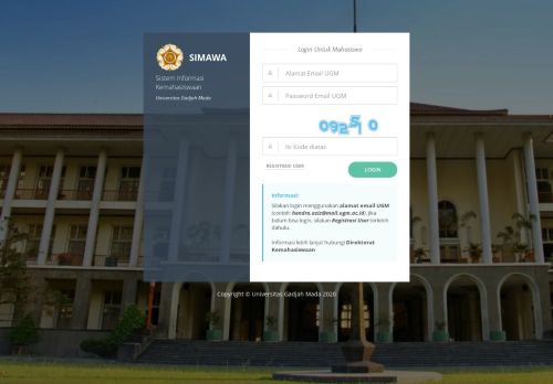 
                            7. Login Mahasiswa - SIMAWA