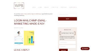 
                            5. Login-MailChimp-email-marketing-made-easy - WordPress Barista