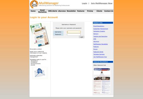 
                            2. Login - MailManager - Professional Email Marketing Solutions