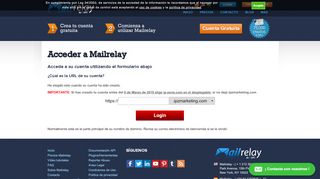 
                            1. Login - Mailrelay