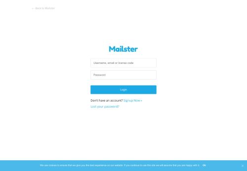 
                            1. Login | Mailster